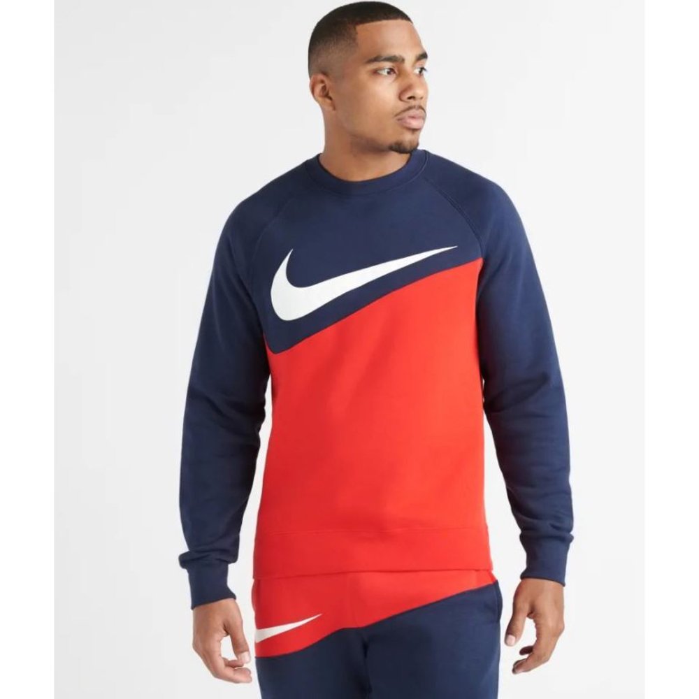 Nike Sportswear Swoosh Crew Sweatshirt Men's NEW